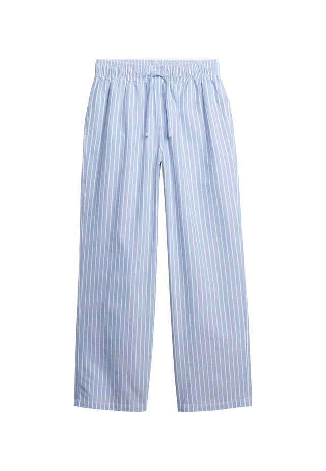 Superdry Cargohose »COTTON STRIPE ELASTIC TROUSER« aus Baumwolle und Jersey, Relaxed Fit, gestreifte Optik