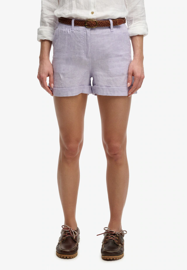 Superdry Shorts »MID RISE LINEN SHORT« aus 100% Leinen