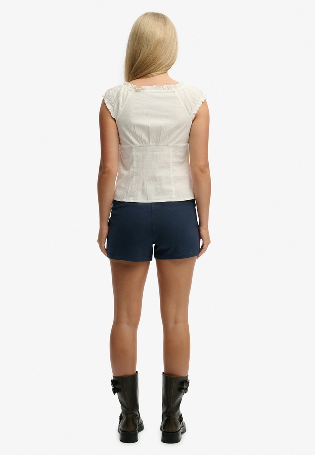 Superdry Shorts »ATH ESS JERSEY SCRIPT SHORT« mit Baumwolle und Jersey, Slim Fit, melierte Optik