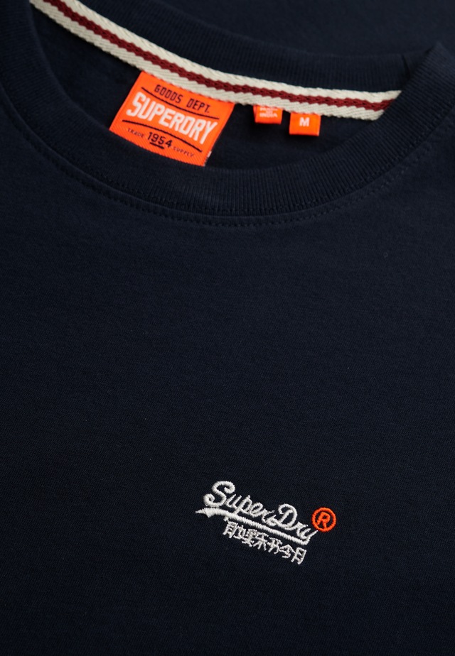 Superdry Rundhalsshirt »ESSENTIAL CONTRAST EMB TEE« Slim Fit, Kurzarm, normal geschnitten, mit Druck, aus Baumwolle