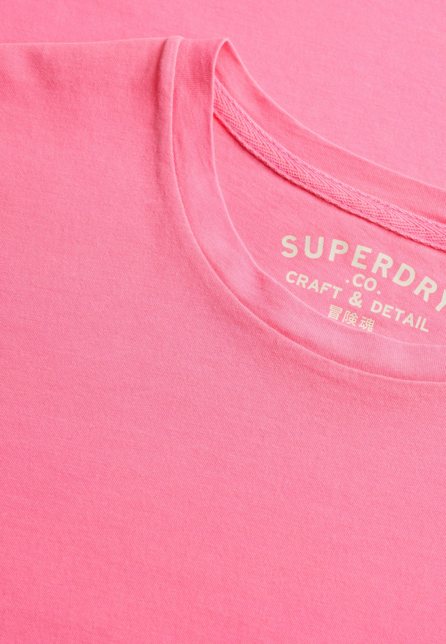 Superdry Rundhalsshirt »CLASSIC ESSENTIAL NEON TEE« Relaxed Fit, aus Baumwolle und Single Jersey, Kurzarm