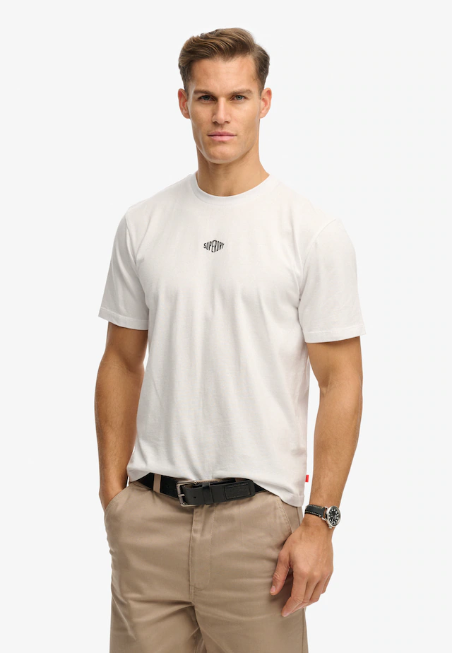 Superdry Rundhalsshirt »MICRO LOGO TSHIRT« mit Micro-Marken-Logo Superdry Rundhalsshirt »MICRO LOGO TSHIRT« mit Micro-Marken-Logo
