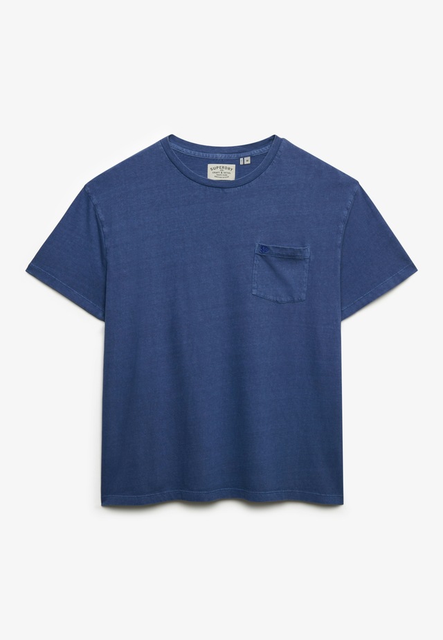 Superdry »COTTON CLASSIC LINEN PKT TEE« Baumwollmischung, relaxed fit aus luftig leichtem Baumwoll-Leinen-Mix