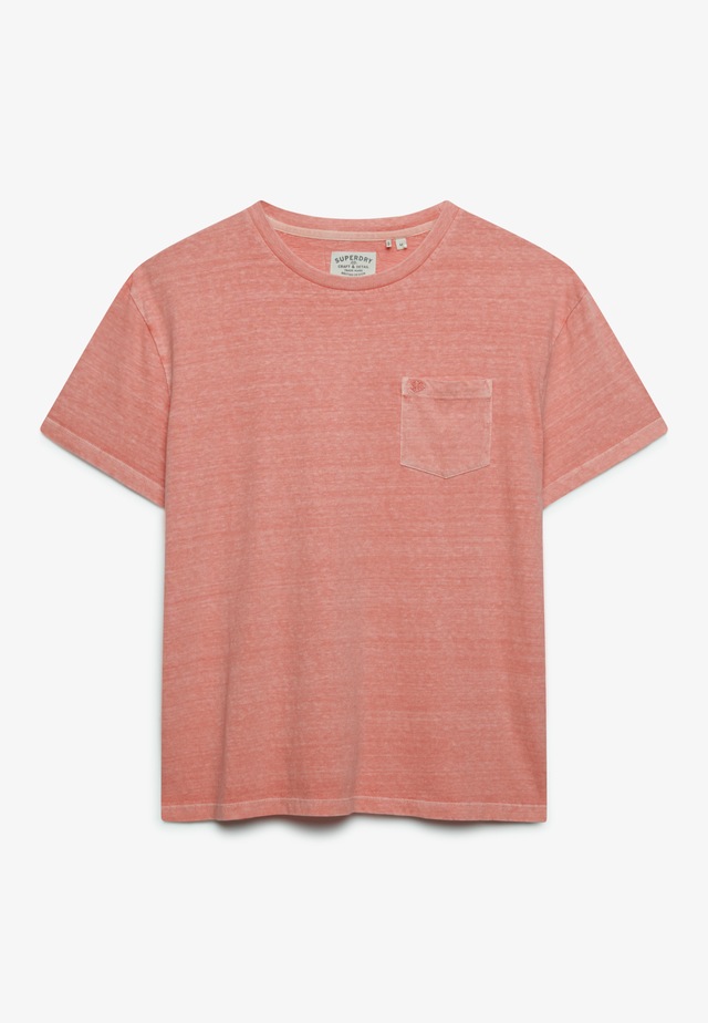 Superdry »COTTON CLASSIC LINEN PKT TEE« Baumwollmischung, relaxed fit aus luftig leichtem Baumwoll-Leinen-Mix