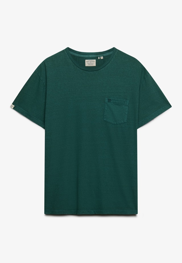 Superdry »COTTON CLASSIC LINEN PKT TEE« Baumwollmischung, relaxed fit aus luftig leichtem Baumwoll-Leinen-Mix