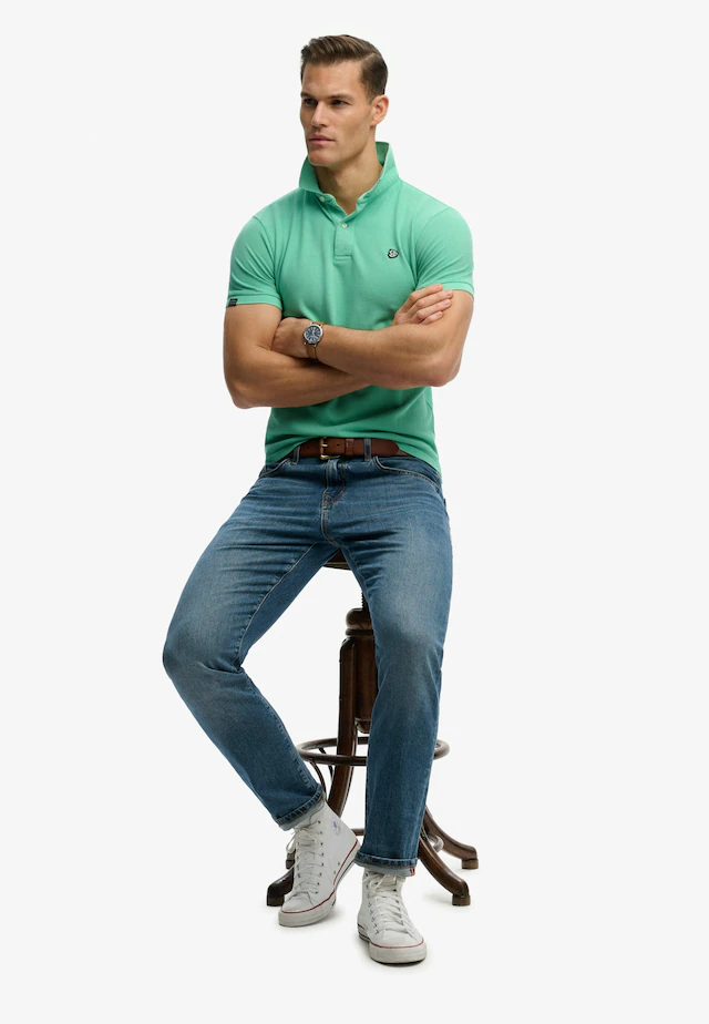 Superdry Poloshirt »VINTAGE DESTROY POLO« Baumwolle, relaxed fit