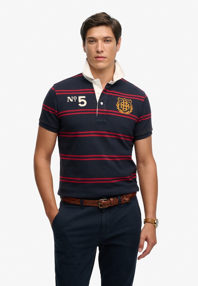 Superdry Poloshirt »DOUBLE EMBLEM JERSEY SS RUGBY« im angesagten Rugby Stil