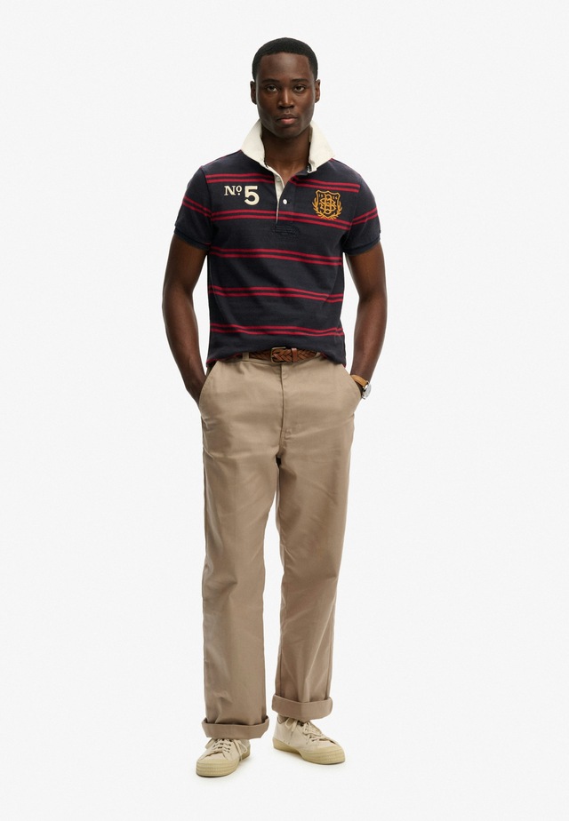 Superdry Poloshirt »DOUBLE EMBLEM JERSEY SS RUGBY« im angesagten Rugby Stil