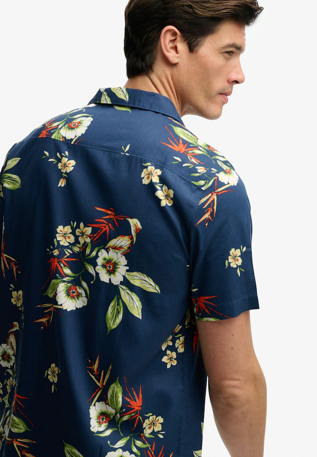 Superdry Hawaiihemd »HAWAIIAN PRINT S/S SHIRT« mit sommerlich coolem Hawaii-Blumen-Print