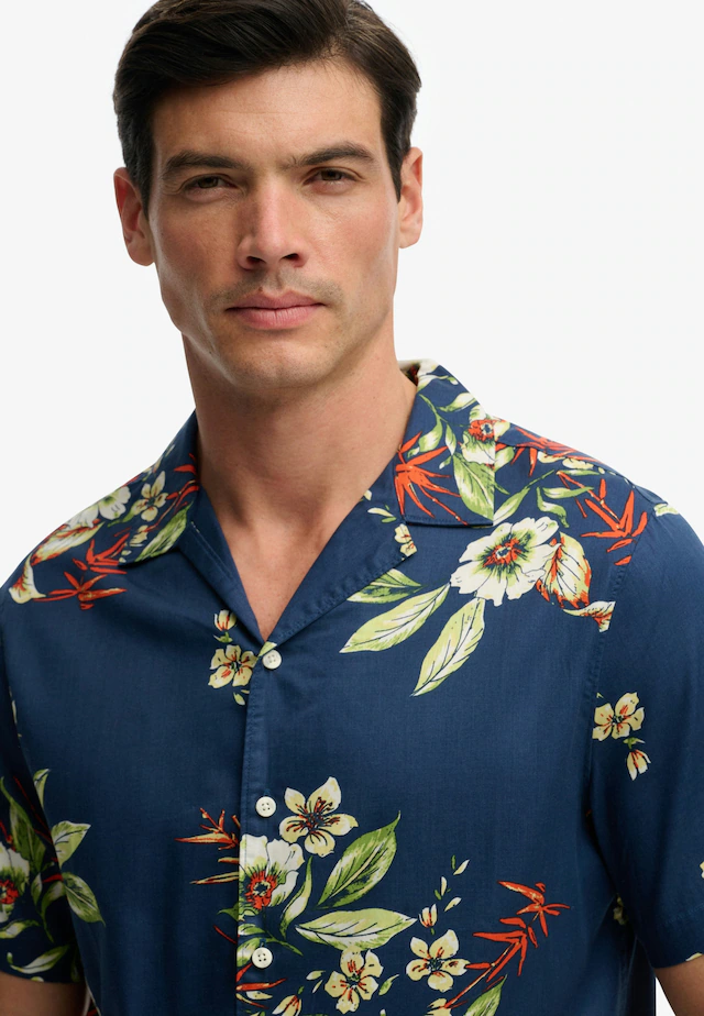 Superdry Hawaiihemd »HAWAIIAN PRINT S/S SHIRT« mit sommerlich coolem Hawaii-Blumen-Print