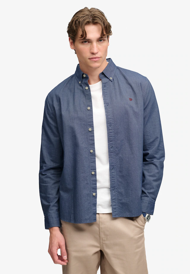 Superdry Langarmhemd »PREPPY OXFORD L/S SHIRT« Baumwolle, regular fit