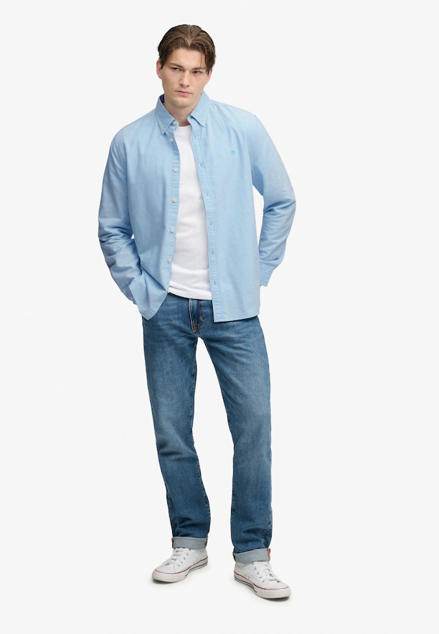 Superdry Langarmhemd »PREPPY OXFORD L/S SHIRT« Baumwolle, regular fit