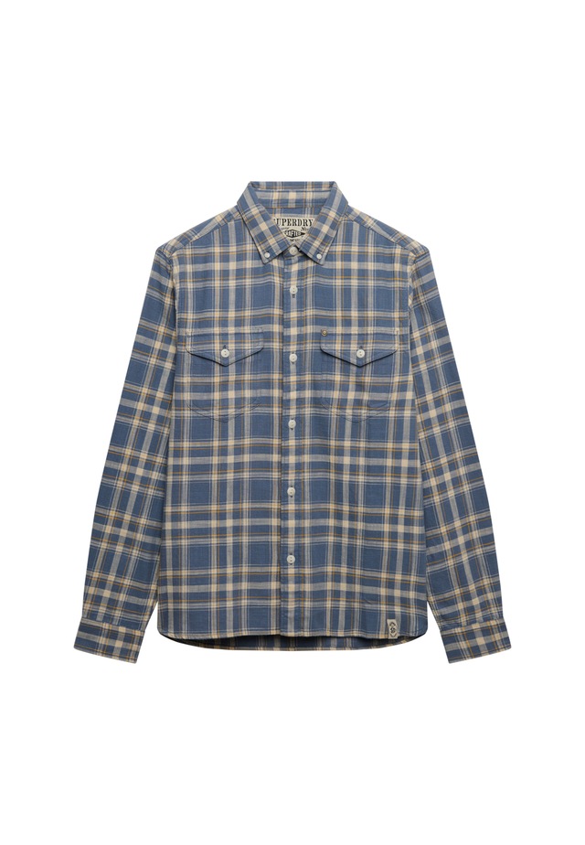 Superdry Langarmhemd »MERCHANT LITE CHECK SHIRT« mit Knopfleiste, aus Baumwolle, Regular Fit, kariertes Design