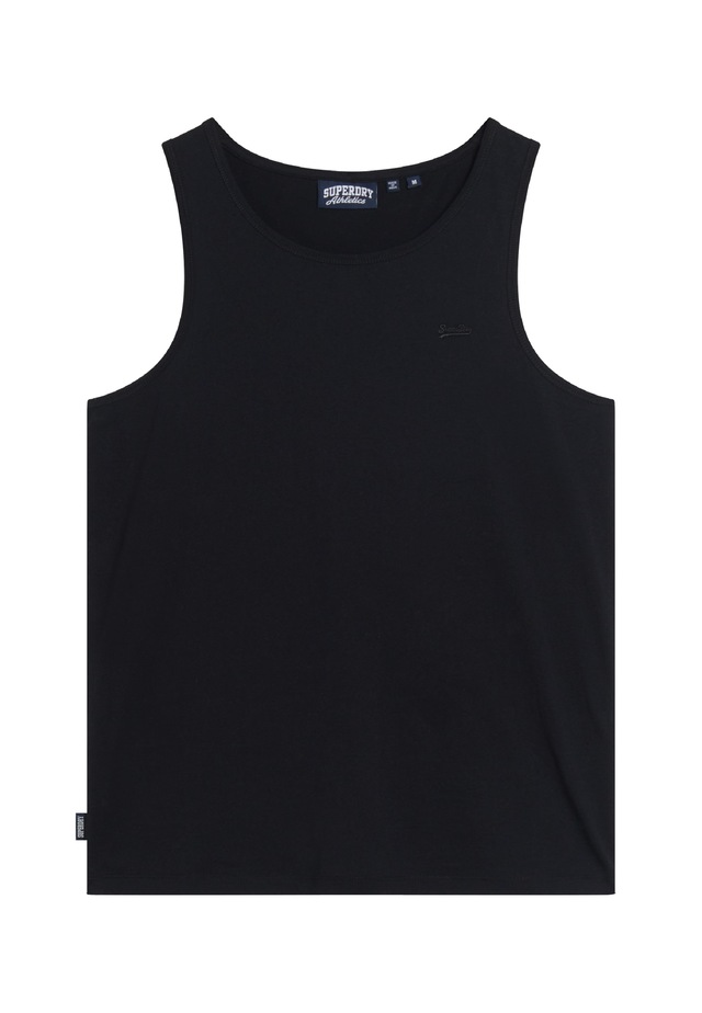 Superdry Tanktop »ESSENTIAL LOGO VEST UB« mit Markenlabel, aus Baumwolle und Single Jersey, Slim Fit, ärmellos