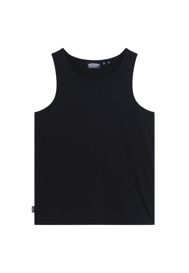 Superdry Tanktop »ESSENTIAL LOGO VEST UB« mit Markenlabel, aus Baumwolle und Single Jersey, Slim Fit, ärmellos