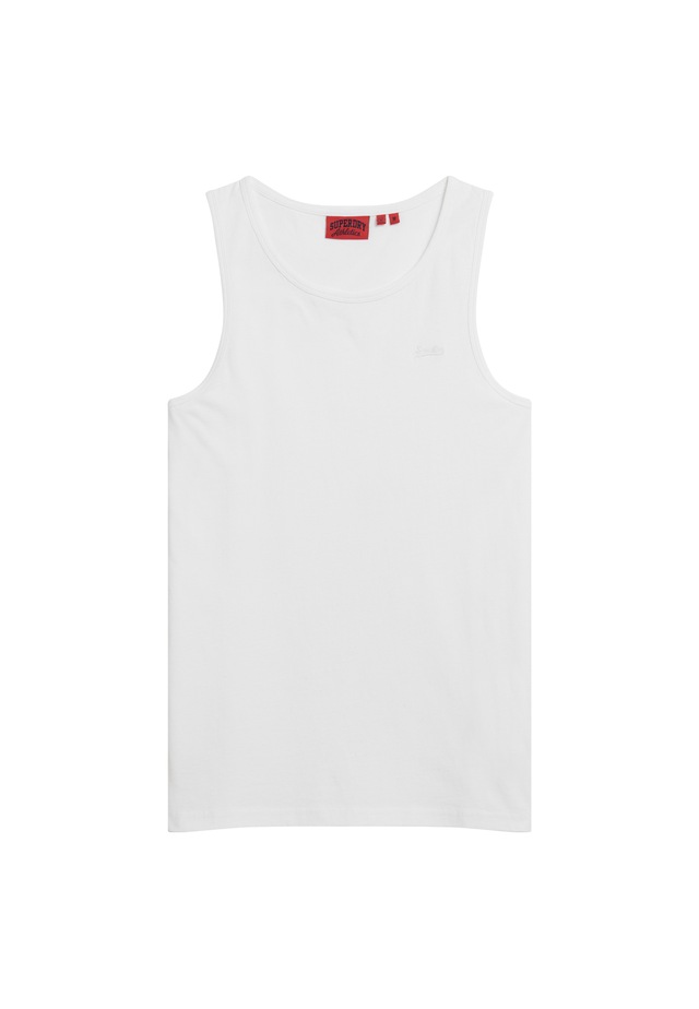 Superdry Tanktop »ESSENTIAL LOGO VEST UB« mit Markenlabel, aus Baumwolle und Single Jersey, Slim Fit, ärmellos