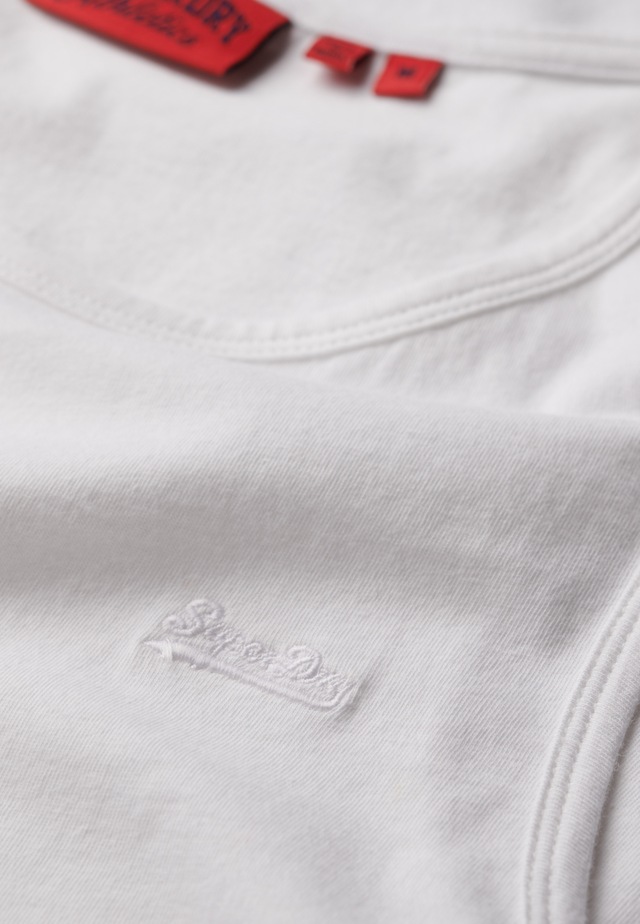 Superdry Tanktop »ESSENTIAL LOGO VEST UB« mit Markenlabel, aus Baumwolle und Single Jersey, Slim Fit, ärmellos