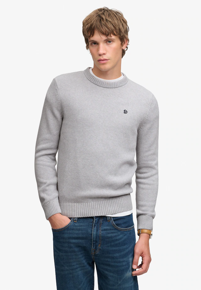 Superdry Strickpullover »PREPPY COTTON JUMPER« Baumwolle, regular fit
