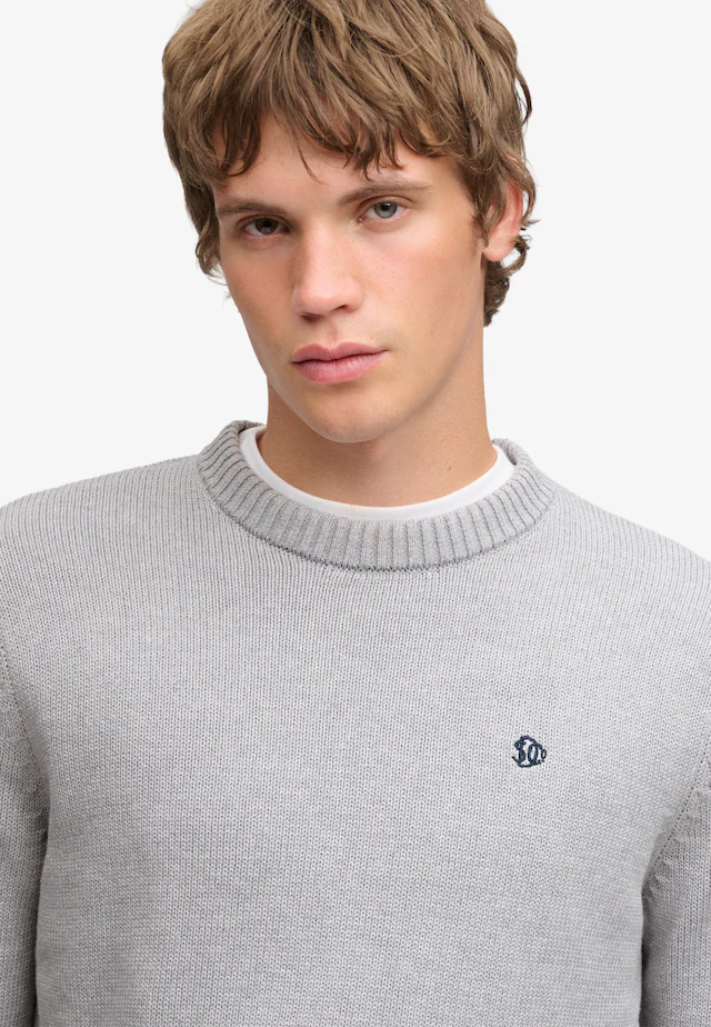 Superdry Strickpullover »PREPPY COTTON JUMPER« Baumwolle, regular fit