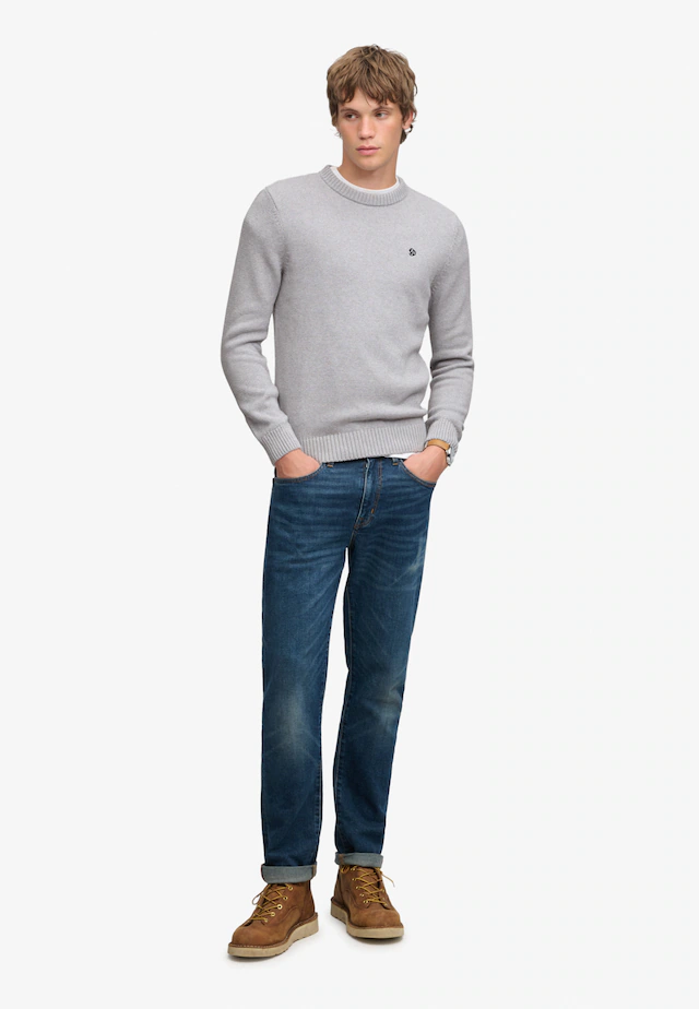 Superdry Strickpullover »PREPPY COTTON JUMPER« Baumwolle, regular fit