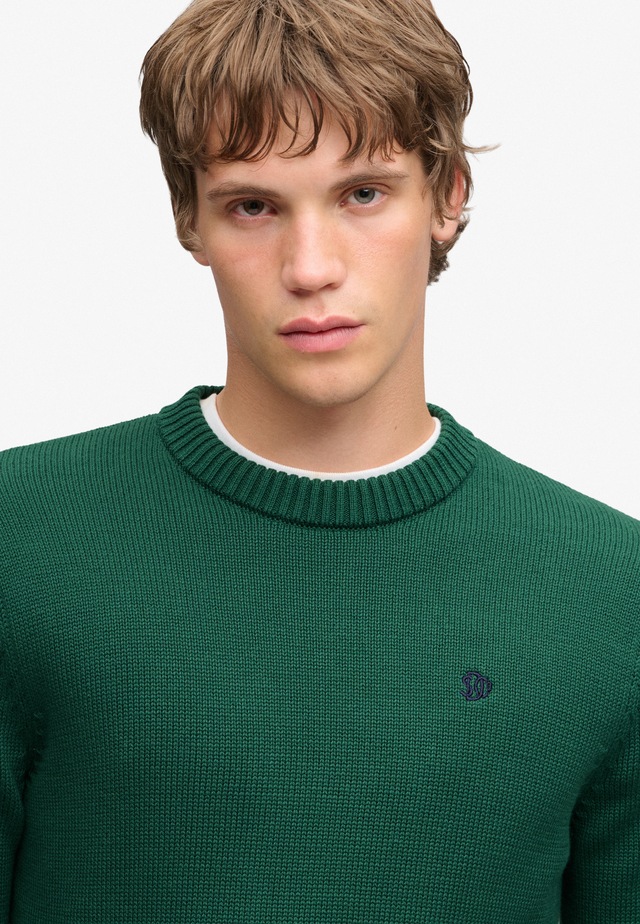 Superdry Strickpullover »PREPPY COTTON JUMPER« Baumwolle, regular fit