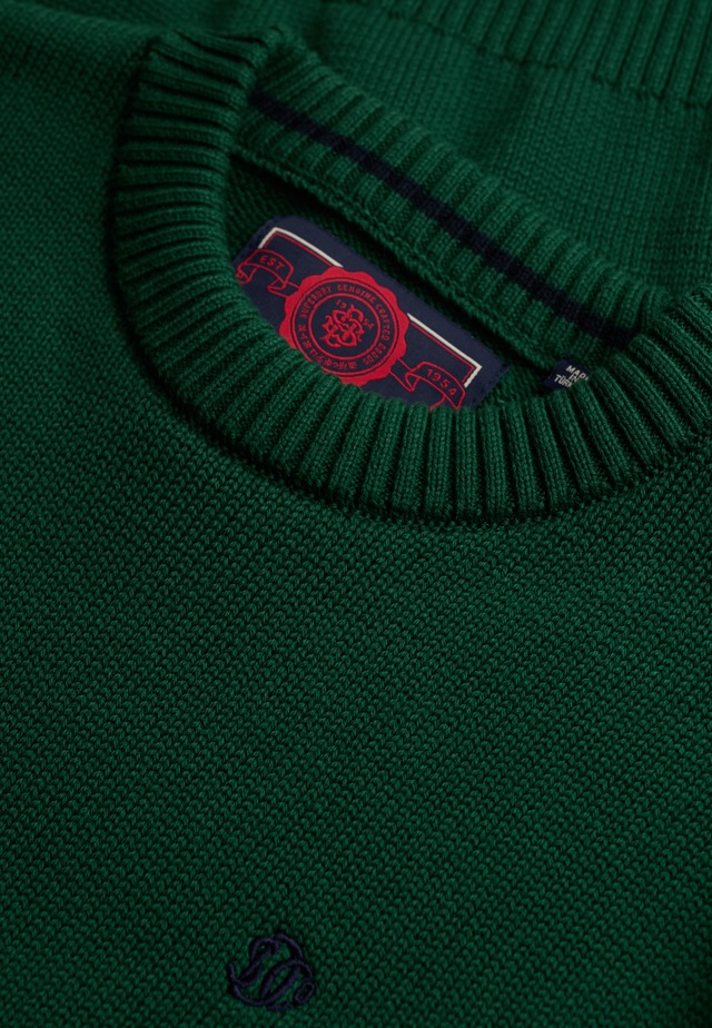 Superdry Strickpullover »PREPPY COTTON JUMPER« Baumwolle, regular fit