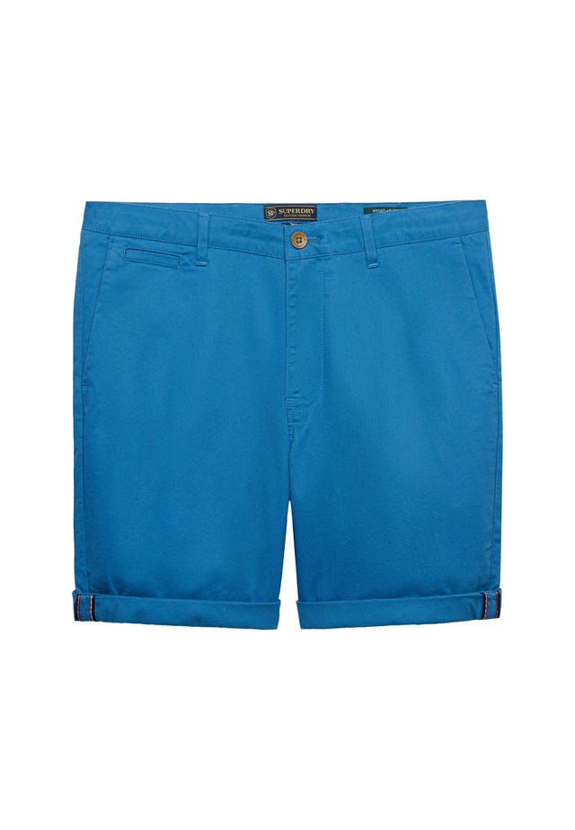 Superdry Chinoshorts »PREMIUM REGULAR CHINO SHORT« aus Baumwollmischung mit Elasthan, Relaxed Fit, unifarben, knielang