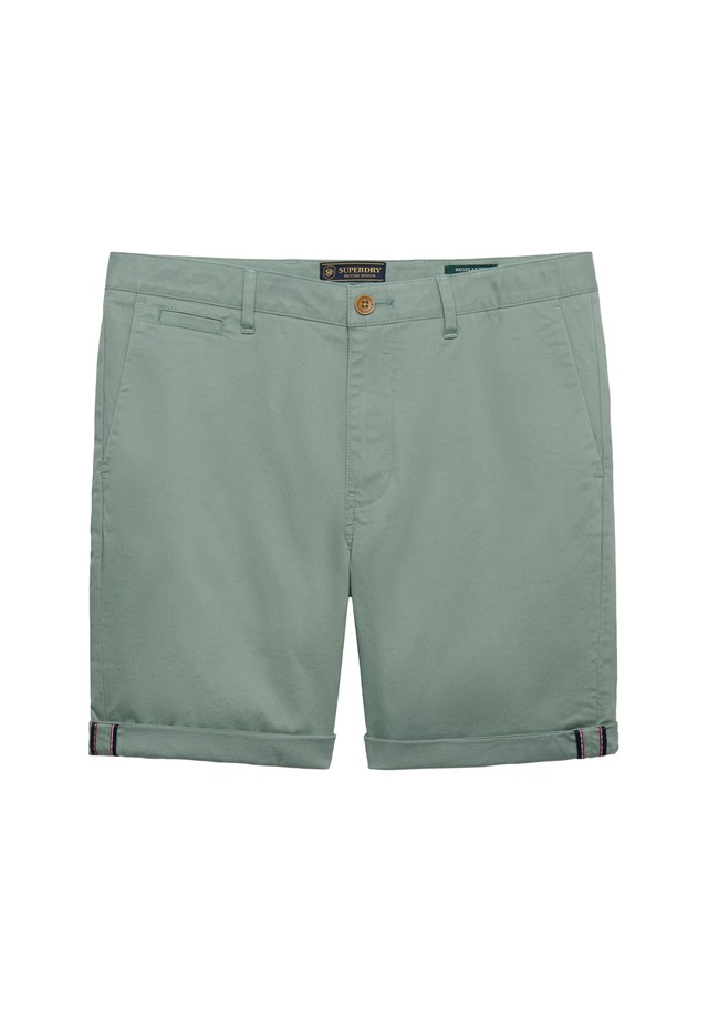Superdry Chinoshorts »PREMIUM REGULAR CHINO SHORT« aus Baumwollmischung mit Elasthan, Relaxed Fit, unifarben, knielang