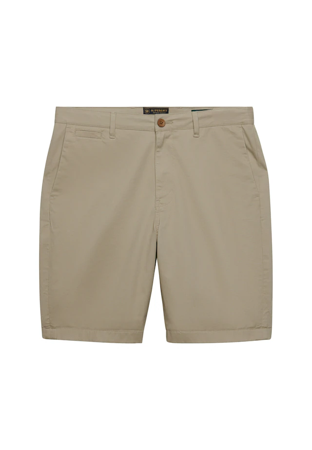 Superdry Chinoshorts »PREMIUM REGULAR CHINO SHORT« aus Baumwollmischung mit Elasthan, Relaxed Fit, unifarben, knielang