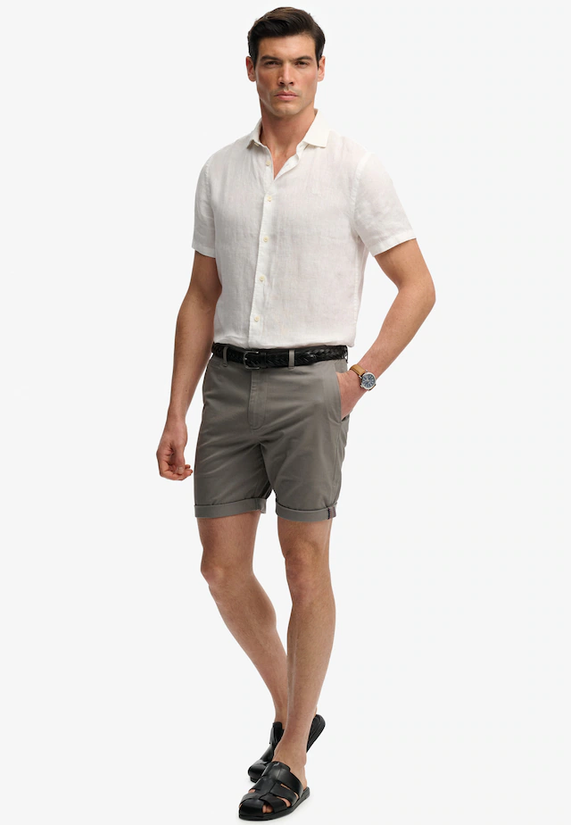 Superdry Chinoshorts »PREMIUM REGULAR CHINO SHORT« aus Baumwollmischung mit Elasthan, Relaxed Fit, unifarben, knielang