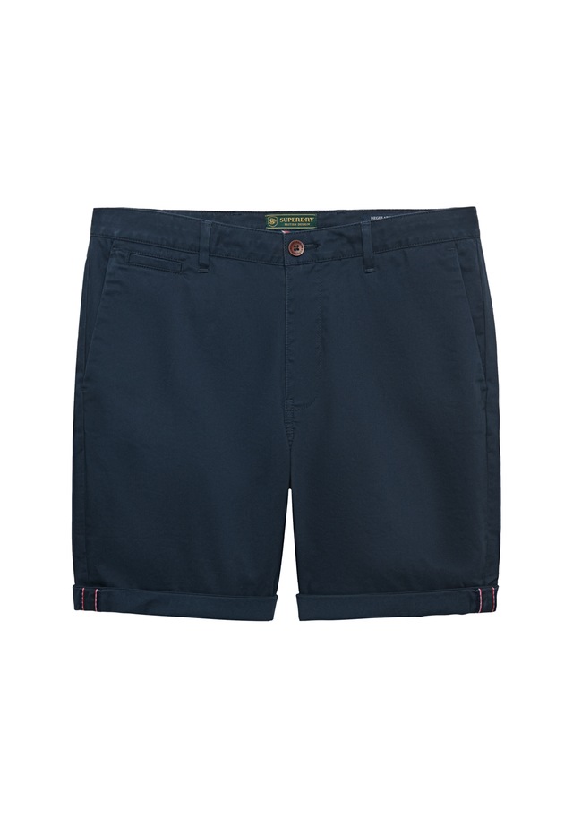 Superdry Chinoshorts »PREMIUM REGULAR CHINO SHORT« aus Baumwollmischung mit Elasthan, Relaxed Fit, unifarben, knielang