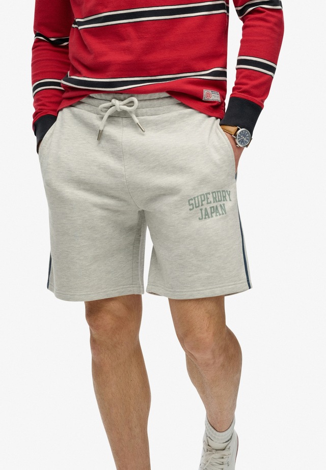 Superdry Sweatshorts »ATH ESS SHORT« aus Baumwolle und Polyester, Loose Fit, mit Tunnelzug, melierte Optik