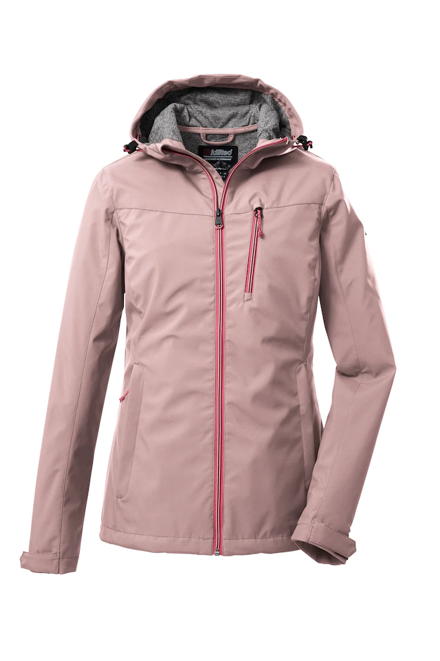 Killtec Softshelljacke »KOS 89 WMN SFTSHLL JCKT« wasserdicht, winddicht, atmungsaktiv, mit Kapuze