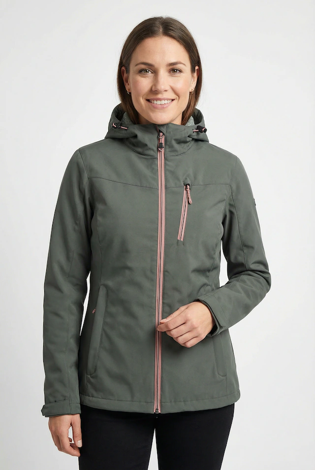 Killtec Softshelljacke »KOS 89 WMN SFTSHLL JCKT« wasserdicht, winddicht, atmungsaktiv, mit Kapuze