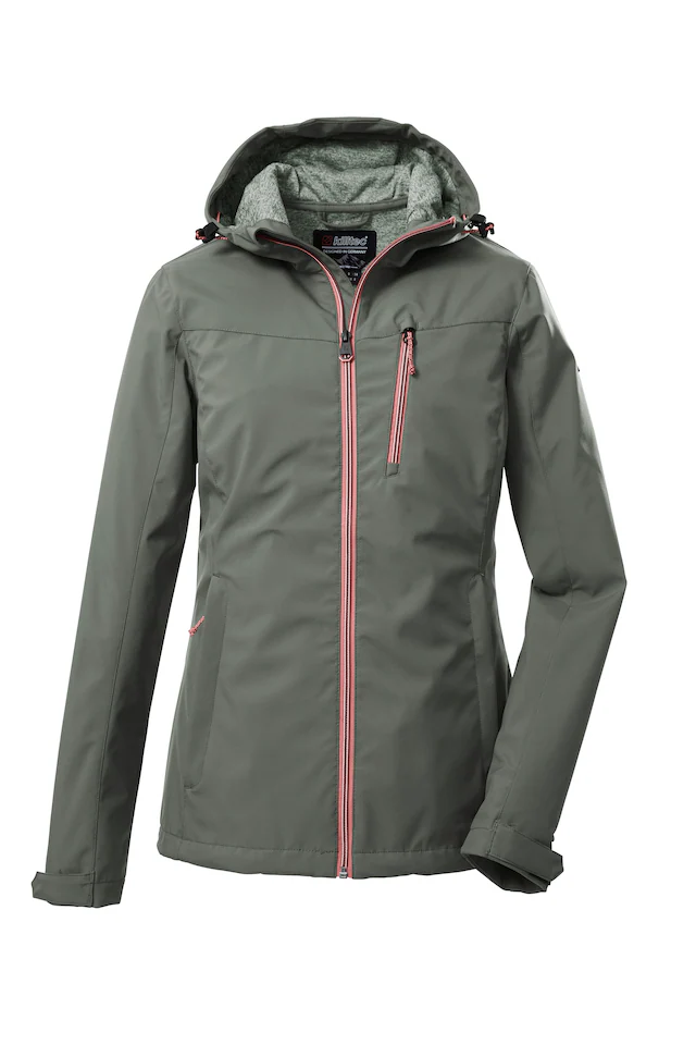 Killtec Softshelljacke »KOS 89 WMN SFTSHLL JCKT« wasserdicht, winddicht, atmungsaktiv, mit Kapuze