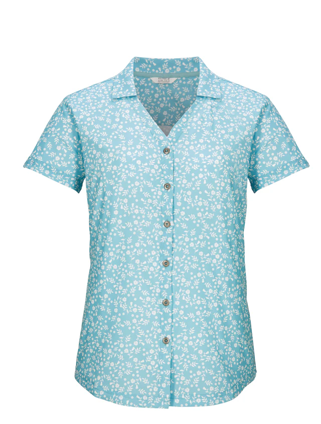 Killtec Funktionsbluse »KOS 86 WMN WVN SHRT« mit floralem All-Over-Print, schnelltrocknend