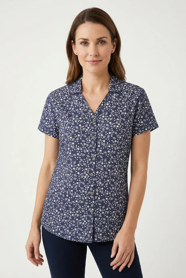 Killtec Funktionsbluse »KOS 86 WMN WVN SHRT« mit floralem All-Over-Print, schnelltrocknend
