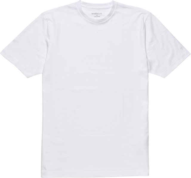 MARVELIS T-Shirt Packung, 2 Stk. Doppelpack, basic, Rundhals, Unterziehshirt, regular fit
