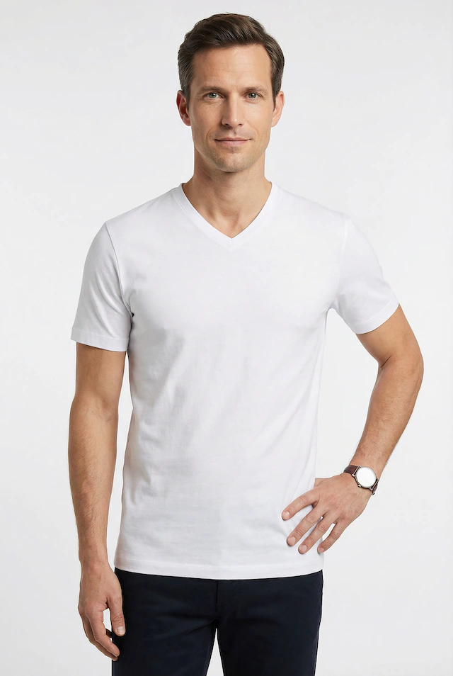 MARVELIS V-Shirt 2 Stk. V-Ausschnitt, Doppelpack, regular fit, Basic, Unterziehshirt MARVELIS V-Shirt 2 Stk. V-Ausschnitt, Doppelpack, regular fit, Basic, Unterziehshirt