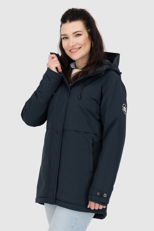 Alife & Kickin Winterjacke »Damen MarlyAK A Winterjacke, Jacke« Leicht taillierte Jacke mit Ärmelbündchen und Kapuze