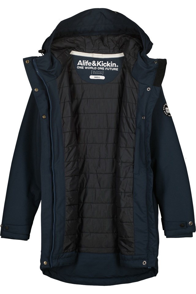 Alife & Kickin Winterjacke »Damen MarlyAK A Winterjacke, Jacke« Leicht taillierte Jacke mit Ärmelbündchen und Kapuze