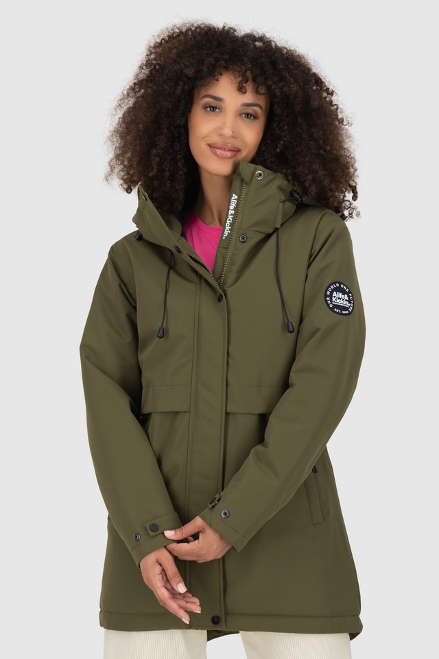 Alife & Kickin Winterjacke »Damen MarlyAK A Winterjacke, Jacke« Leicht taillierte Jacke mit Ärmelbündchen und Kapuze