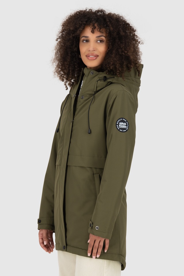 Alife & Kickin Winterjacke »Damen MarlyAK A Winterjacke, Jacke« Leicht taillierte Jacke mit Ärmelbündchen und Kapuze