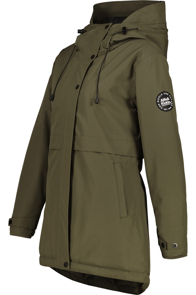 Alife & Kickin Winterjacke »Damen MarlyAK A Winterjacke, Jacke« Leicht taillierte Jacke mit Ärmelbündchen und Kapuze