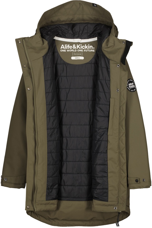 Alife & Kickin Winterjacke »Damen MarlyAK A Winterjacke, Jacke« Leicht taillierte Jacke mit Ärmelbündchen und Kapuze