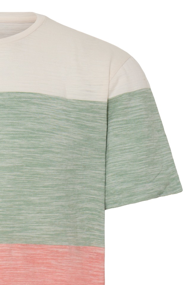 Blend T-Shirt »BHKEITH BLOCK S/S TEE« aus Single Jersey, Regular Fit, mit Rundhalsausschnitt