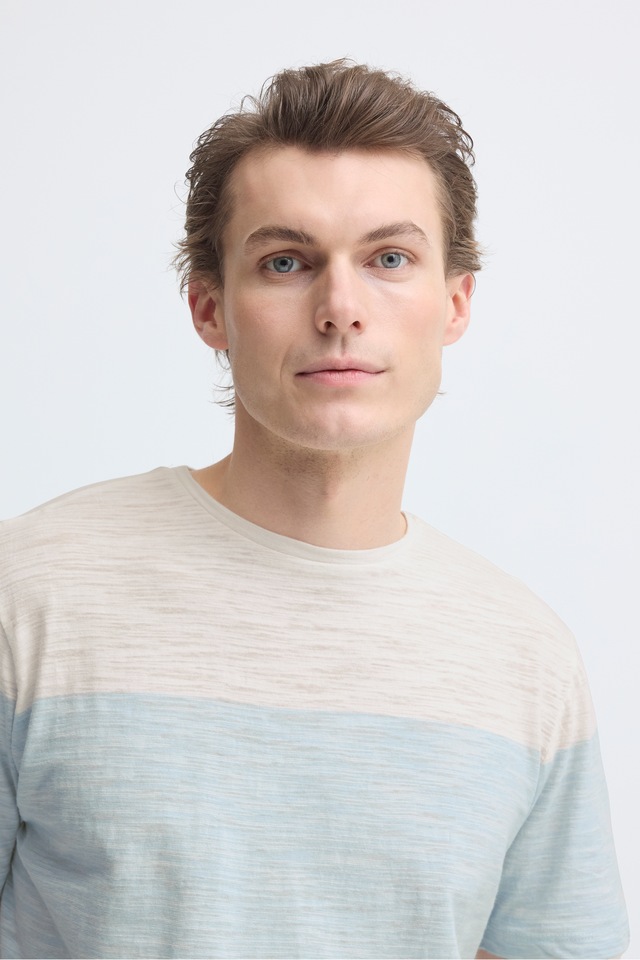 Blend T-Shirt »BHKEITH BLOCK S/S TEE« aus Single Jersey, Regular Fit, mit Rundhalsausschnitt