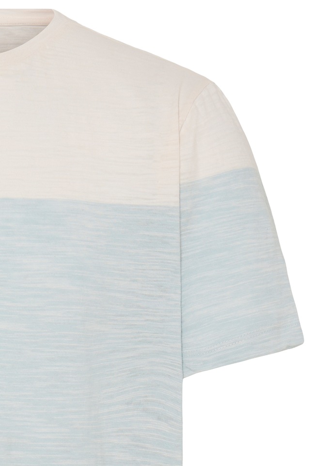 Blend T-Shirt »BHKEITH BLOCK S/S TEE« aus Single Jersey, Regular Fit, mit Rundhalsausschnitt