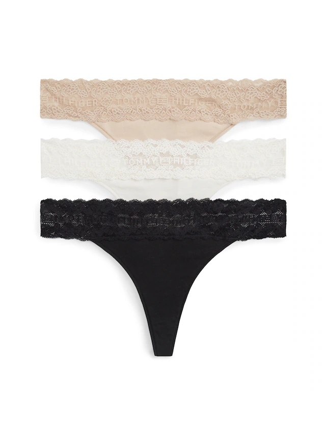 Tommy Hilfiger Underwear 3 Stk. Körpernahe Passform mit elastischem Spitzenbund