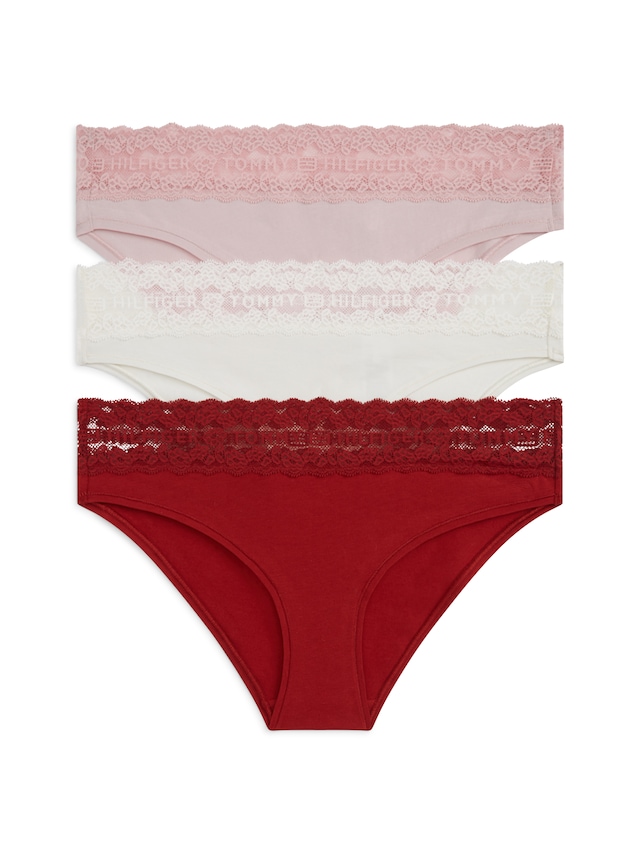 Tommy Hilfiger Underwear Bikinislip 3 Stk. Körpernahe Passform mit elastischem Spitzenbund